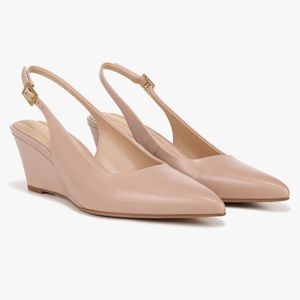 Franco Sarto TESSA Point Toe Slingback Wedge Pump-9M NEW